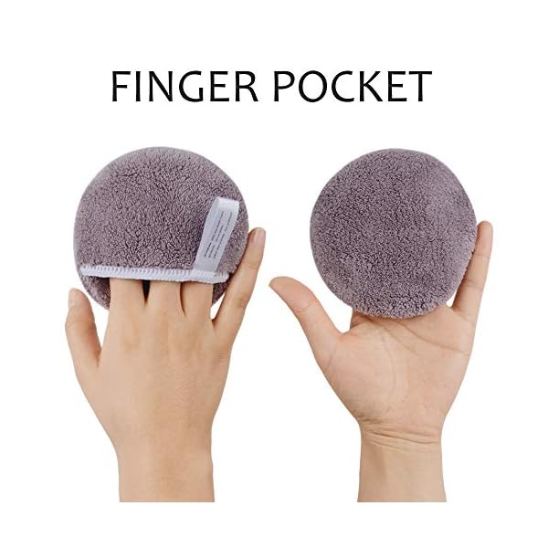 SUNLAND-Reusable-Makeup-Remover-Pads-for-FaceEyes-Lips-Microfiber-Face-Cleansing-Gloves-Washable-Makeup-Remover-Cloth-with-Laundry-Bag-Rounds-Pads SUNLAND Reusable Makeup Remover Pads for Face,Eyes,Lips Microfiber Face Cleansing Gloves Washable Makeup Remover Cloth with Laundry Bag Rounds Pads