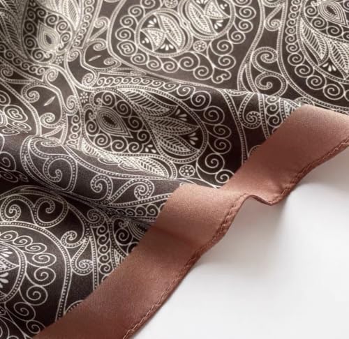 Image of ANDANTINO 100% Mulberry Silk Scarf -21 inch Square Neckerchief with Gift Packed