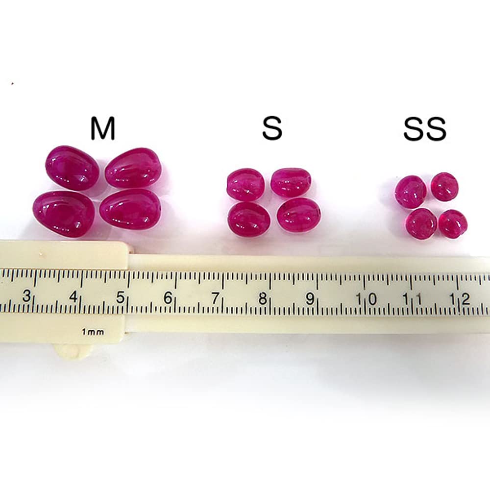 タンブル（ルビー） Amazon.co.jp: 【1粒売り】ルビー タンブル M 11～13mm @450円
