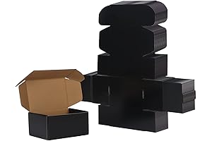 Black Cardboard Boxes 6x4x3 - the Ideal Shoebox for Shipping