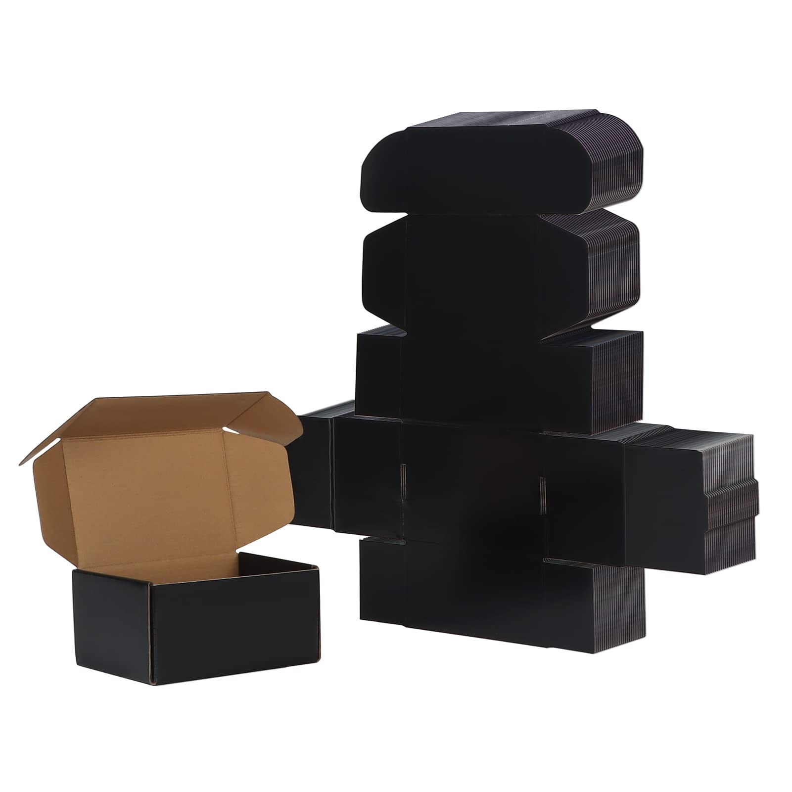 E Packing and Mailing, 6x4x3 - Pack of 25, Black