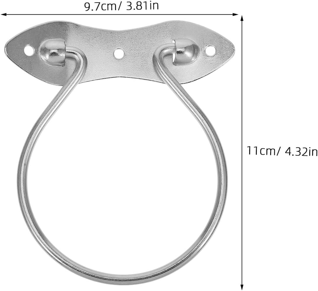 2pcs Iron Circle Pull Handles for Wooden Box Cabinet