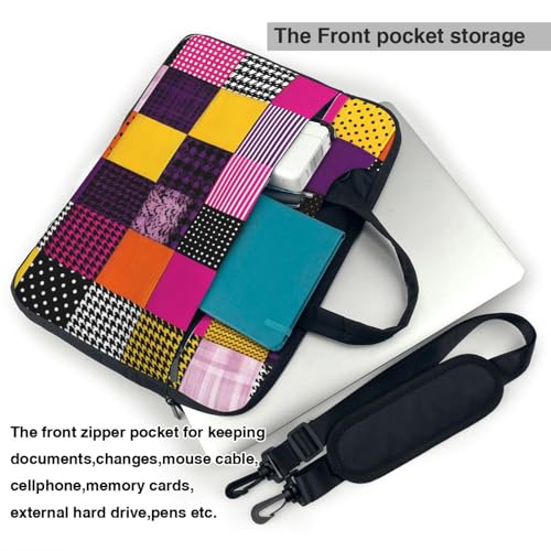 Maletín portátil impermeable 14 pulgadas color patchwork miniatura 6