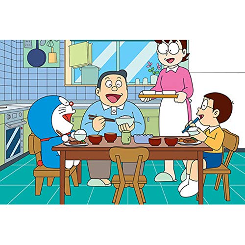 ファミリーゲームおもちゃ、日本のアニメドラえもんの漫画のパズル300/500/1000個箱入りおもちゃアートのゲームのためのジグソーパズル P7/16 (Color : B, Size : 500pc)