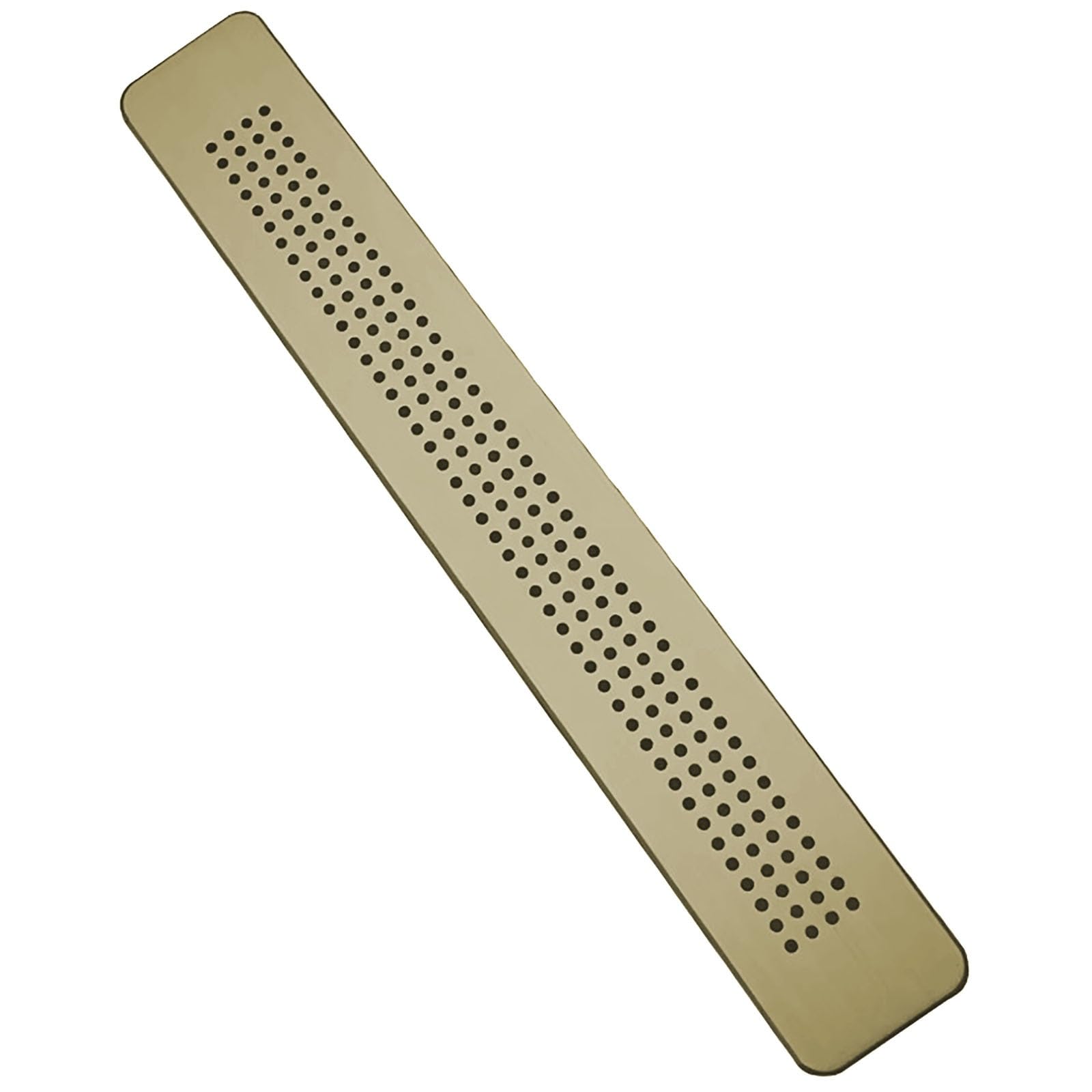 Piastra di Sfiato in Metallo/Coperchio del Portello di Accesso, Copertura della Griglia del Foro di Alimentazione per Armadietti, Coperchi di Ispezion(Gold,L 205mm (8 1/8in))