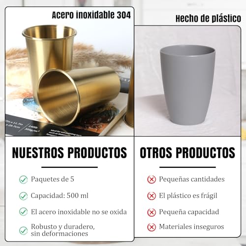 Opiniones de Vasos de acero inoxidable los preferidos por los clientes. 24 Imagen adicional