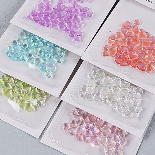 Sannxix 300Pcs Heart Nail Charms For Acrylic Nails,3D Nail Charm For Nail Decoration Crystals For Nails Nail Gems And Rhinestones For Nail Art Design Women Crafts Diy Manicuredecoration Accessories #TOP7