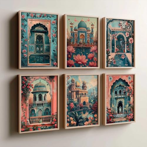 Image of kotart Pichwai Theme Digital Painting for Wall Decoration - Wall Art Prints for Living Room Bedroom Office, living room Decor, wall hanging frames (10X13 INCH, E)