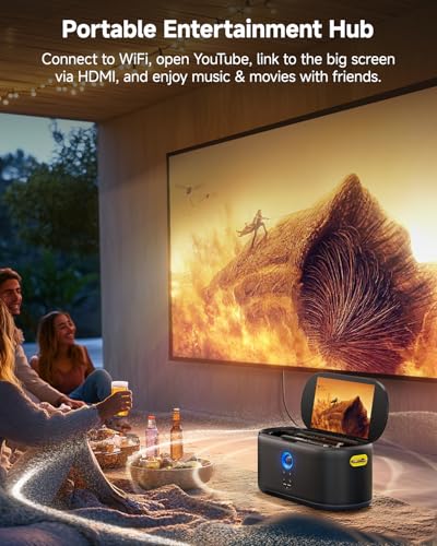 Image of Ikarao Karaoke Machine for Adults, with Lyrics Display, Karaoke System for YouTube, 280W Speaker, Autotune & EQ, Connect to TV, Portable PA System with 2 Wireless Microphones for Home Outdoor Party