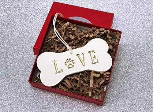 Miniatura 2 de LOVE Dog Christmas Ornament, Dog Ornament, Dog Bone Ornament, Christmas Pet Ornament, Holiday Gift for Dog Lovers, Dog Gift