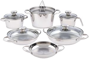 Wolfgang Puck Stainless Steel 11-Piece Cookware Set