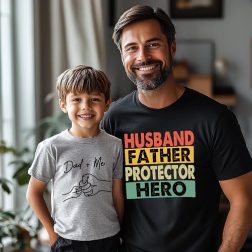 Image of Mrocioa for Dad from Daughter Son Daddy is My Hero Toddler Boy Girl Kids T-Shirt