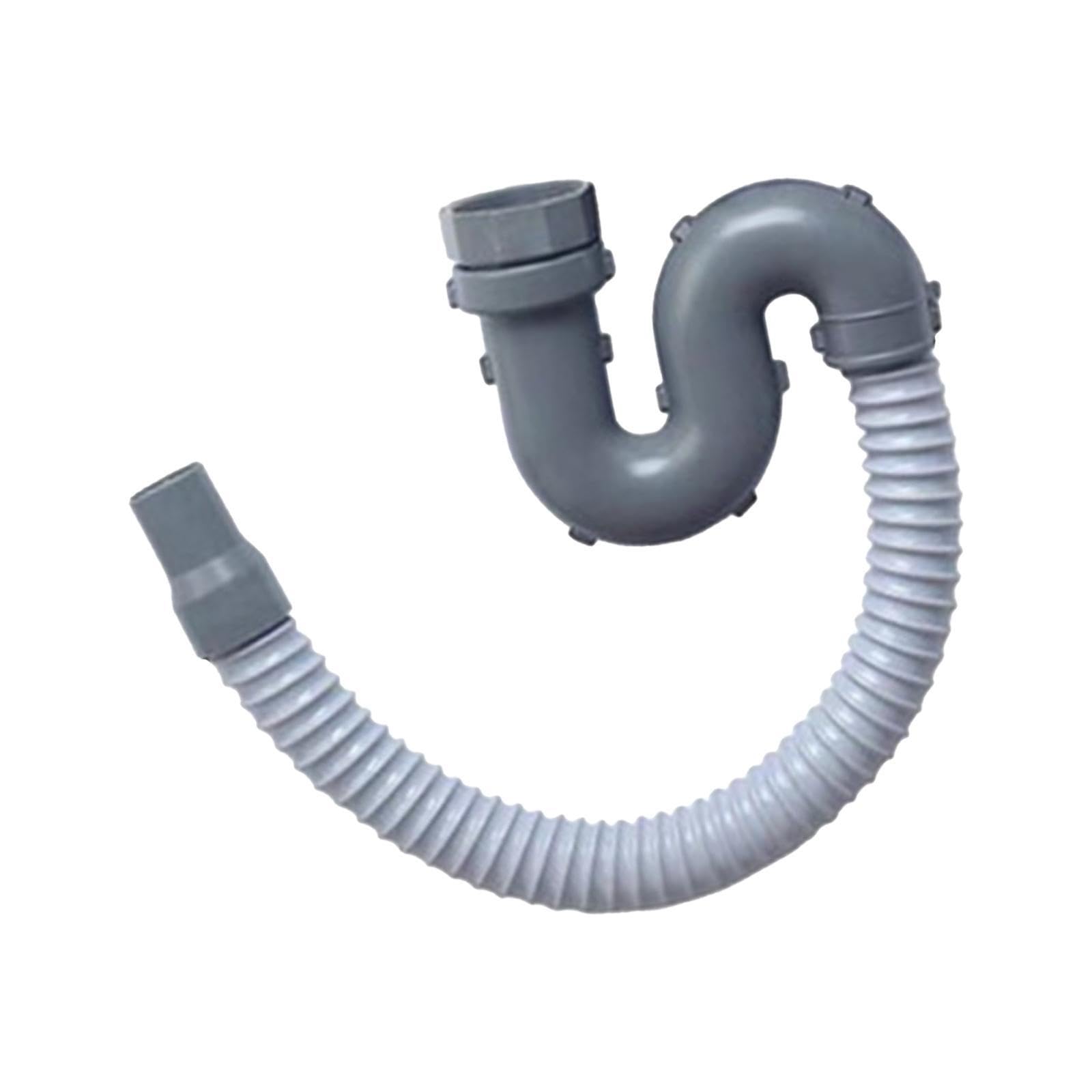 QIXCXAZ Flexible Kitchen Sink Drain Hose and Accessories Set Featuring Strainer Basket for Effortless Installation Washbasin Sewer Drainer Accessories, Style C
