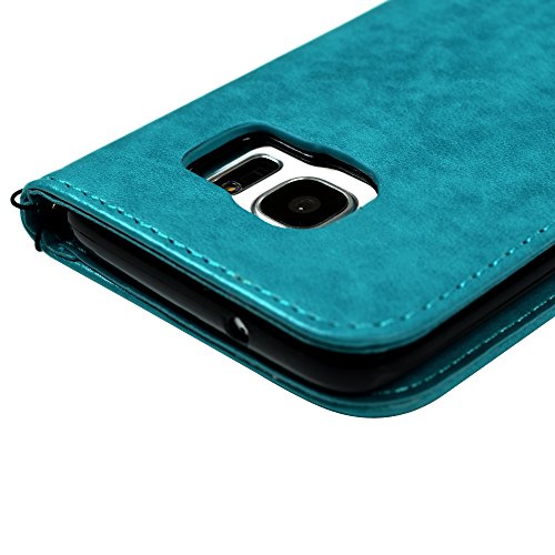 Mavis'S Diary 56342S Galaxy S7 Edge Wallet Case Fashion Floral Butterfly Embossed Pu Leather Magnetic Flip Cover Card Holders & Hand Strap For Samsung Galaxy S7 Edge thumb #5