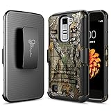 NageBee LG Escape 3 / Phoenix 2 / K8 Case, [Heavy Duty] Armor Shock Proof Dual Layer [Swivel Belt Clip] Holster with [Kickstand] Combo Rugged Case for LG Escape 3 / Phoenix 2 / K8 - Camouflage