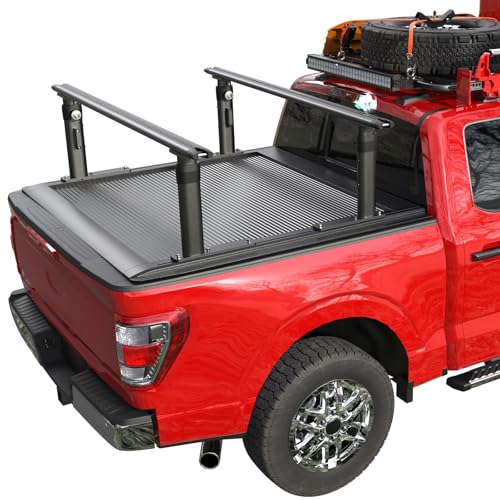 Ladder Rack for Truck with T-Slot Tonneau Covers, 800 LBS Ca...