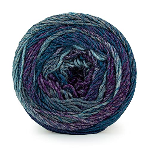 Image of Ganga Acrowools Crypto -100% Acrylic Yarn, Hand Knitting and Crochet Yarn, Pack of 2 Balls - 100Gm Each. Shade No - Ptt5194, Blue
