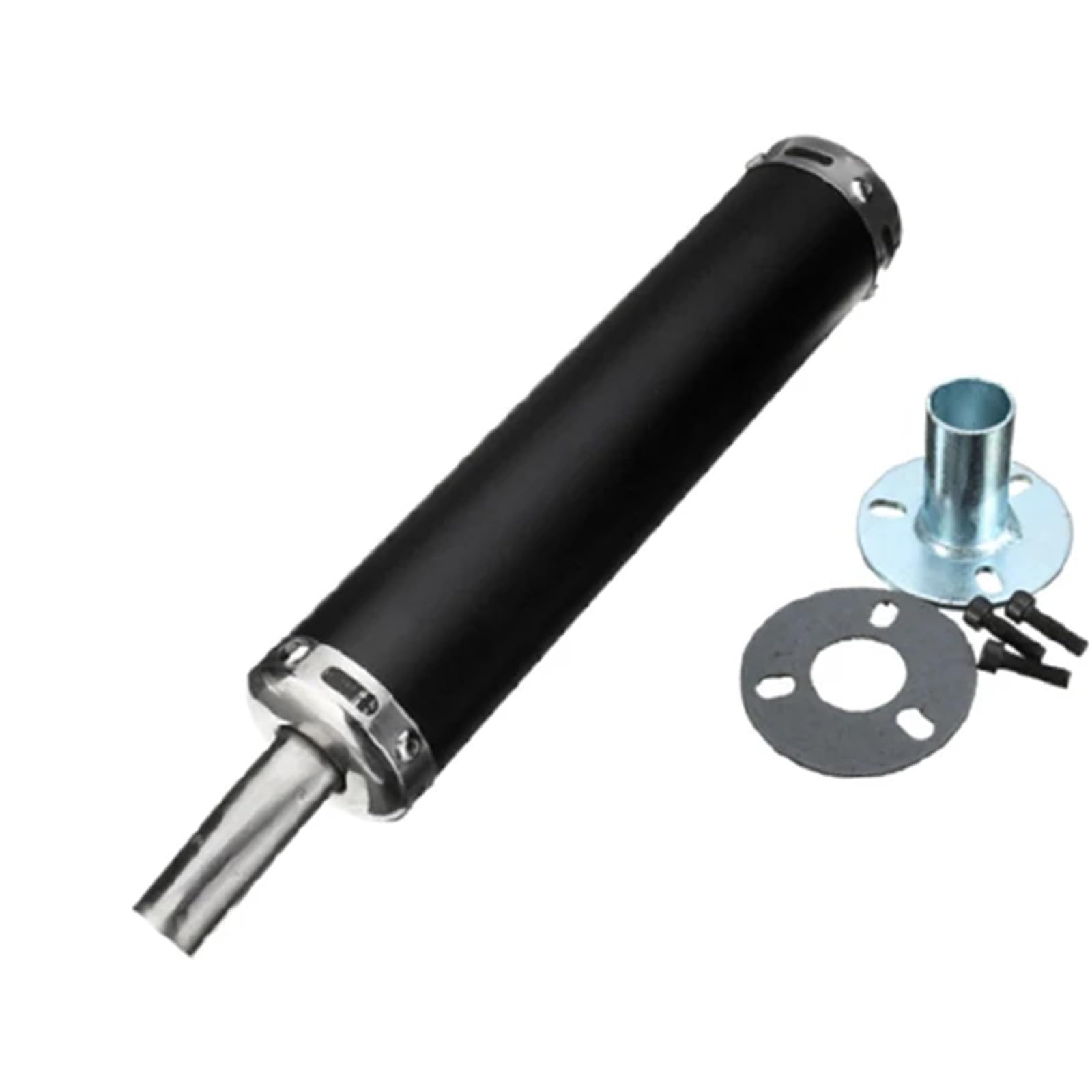 20mm Układ wydechowy motocykla Tłumik rury do 2-suwowego motocykla 50-250CC Street Dirt Bike Rura tłumika(Black)