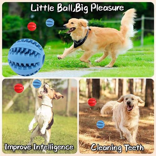 Dog Treat Toy Ball Dog Tooth Cleaning Toy Interactive Dog Toys 28 Pack of 2  Cucciolini Doodles Dog treat toy ball dog tooth cleaning toy interactive dog toys 2 8 pack of 2   cucciolini doodles