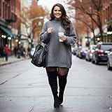 Trending Now! Best Knee High Boots for Wide Calves: 13 Comfortable Options for Women Over 50 4 Vipost 2.5-inch Wide Calf Wide Width Thigh High Boots, Suede over the Knee Boots for Women, Plus Size Chunky Block Heel Round Toe Fall Boots with Side Zipper, Fall Winter Fashion 2025