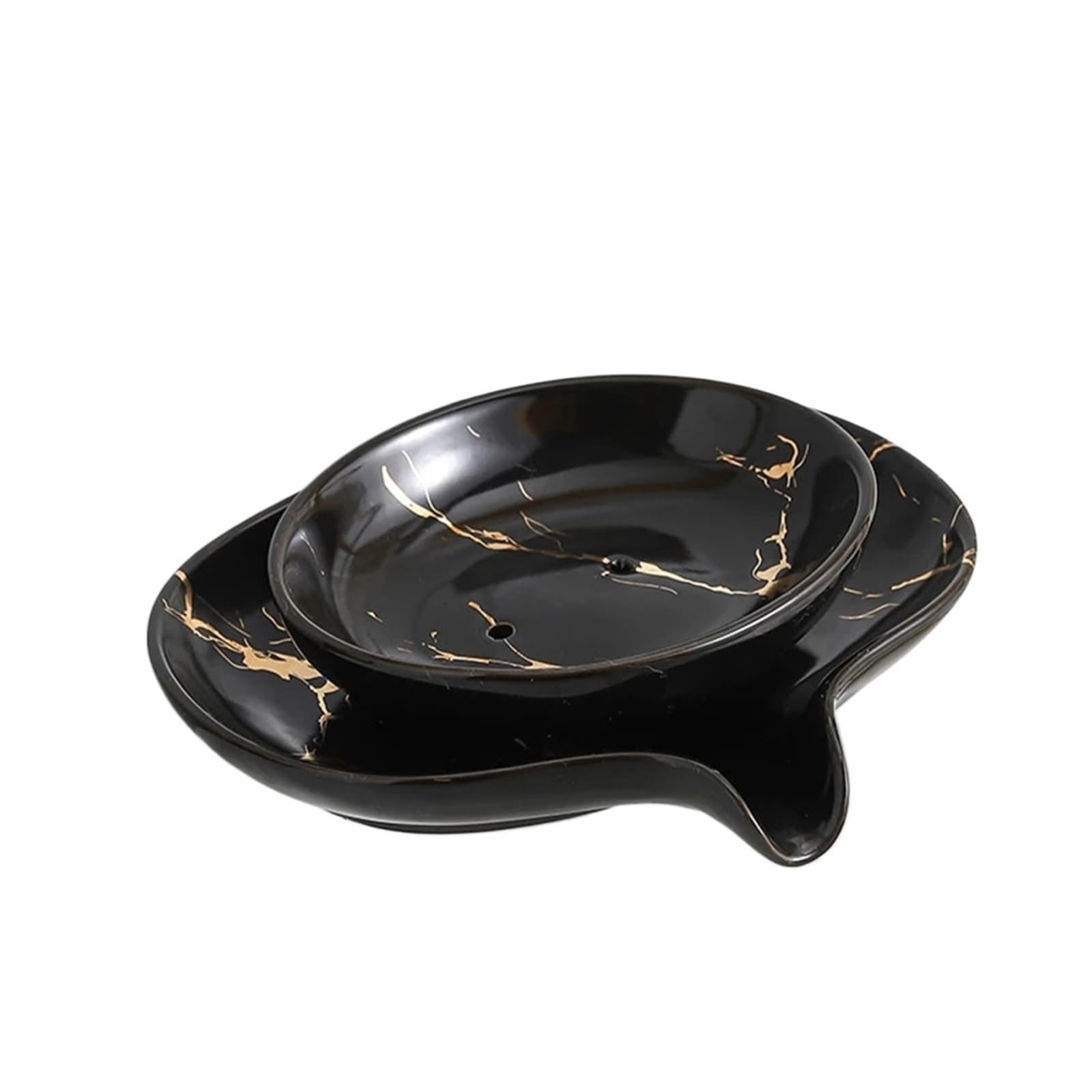 Jfnklfg Color2 Ceramic Soap Dish Drain Soap Holder Ceramic Box