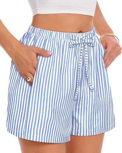 Image of Women Boxer Shorts Gingham Drawstring Pajama Bottom Plaid Pants with Pocket