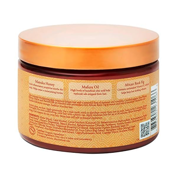 SheaMoisture-Intensive-for-Dry12-oz SheaMoisture Intensive Hydration Hair Masque Manuka Honey & Mafura Oil For Dry, Damaged Hair Deep Conditioning Hair Treatment 11.5 oz