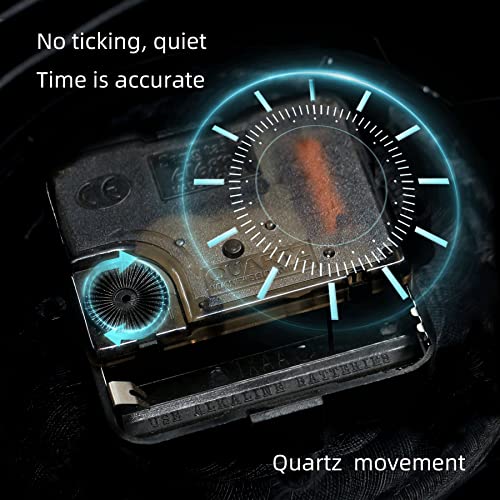 Metal Motorcycle Desk Shelf Clocks Digital Clock For Bedroom, Gift For Men Non Ticking Battery Operated Retro Industrial Style Small Clock For Home Office School Kitchen Bathroom Living Room Garage #TOP3
