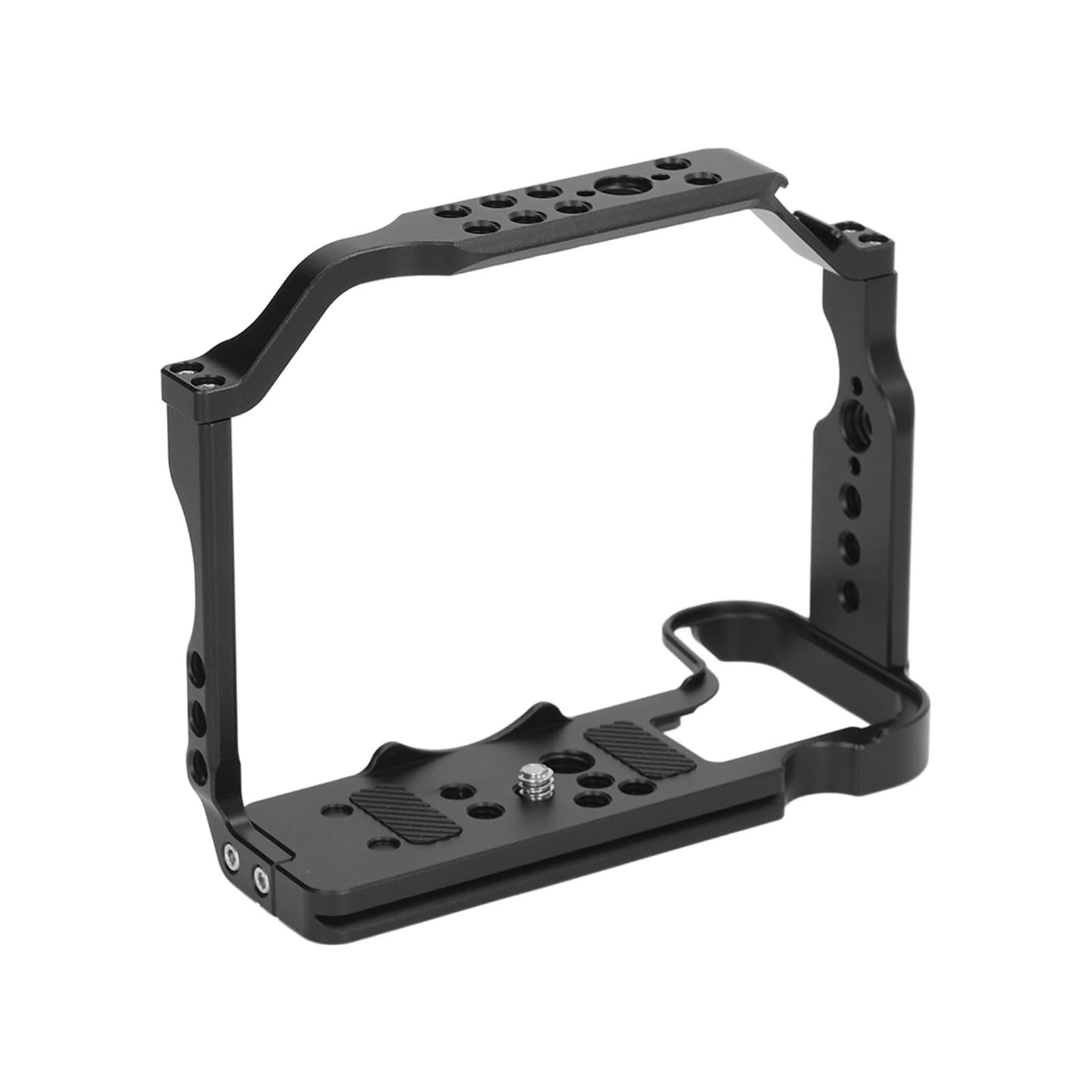 CHICIRIS Gabbia per Fotocamera per Rig Cinematografico R10 con Funzione Antiscivolo, Fori per Viti da 1/4" e 3/8", Lega di Alluminio Leggera