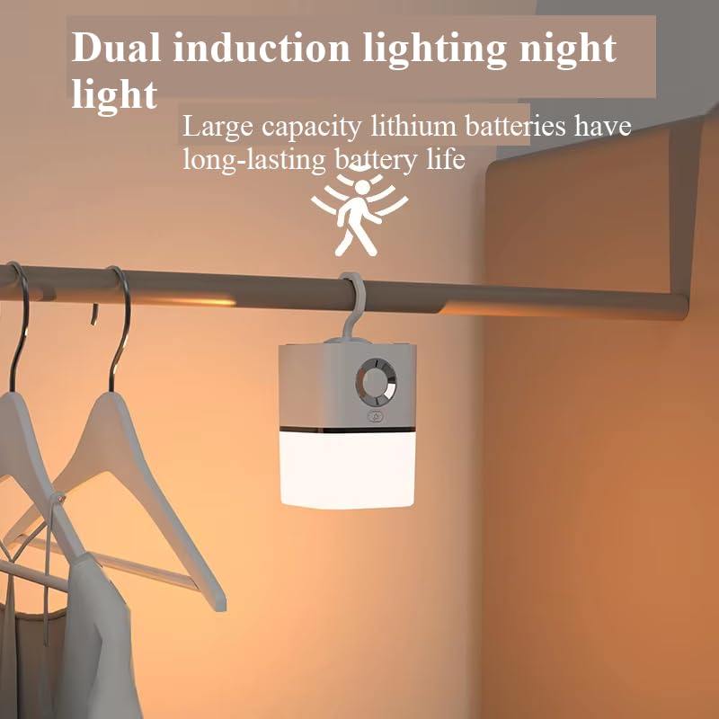 Veilleuse rechargeable avec détecteur de mouvement, lampe torche d'urgence portable avec mode SOS, lampe de chevet pour la maison, la chambre et l'extérieur