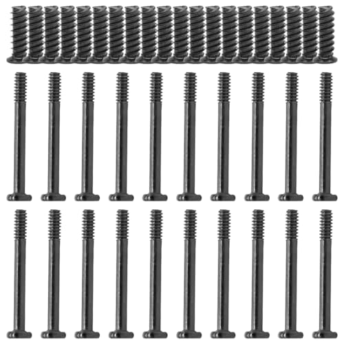 JYNXOR 40 Piezas Tornillos de Caja PC Cabeza Plana Tornillos de Ventilador PC Tornillos de Ventilador de Caja de Computadora de Acero al Carbono Tornillos de Ventilador para Placa Base Ventilador Caja