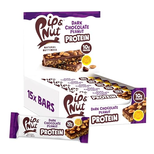 Pip & Nut Protein Dark Chocolate Peanut Bar 15 x 46g