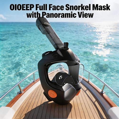 Máscara de snorkel facial completa para adultos y niños para buceo y natación miniatura 2