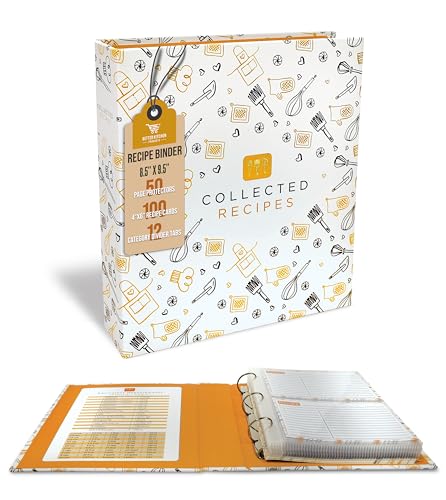 Better Kitchen Products Recipe Binder, 8.5' x...
