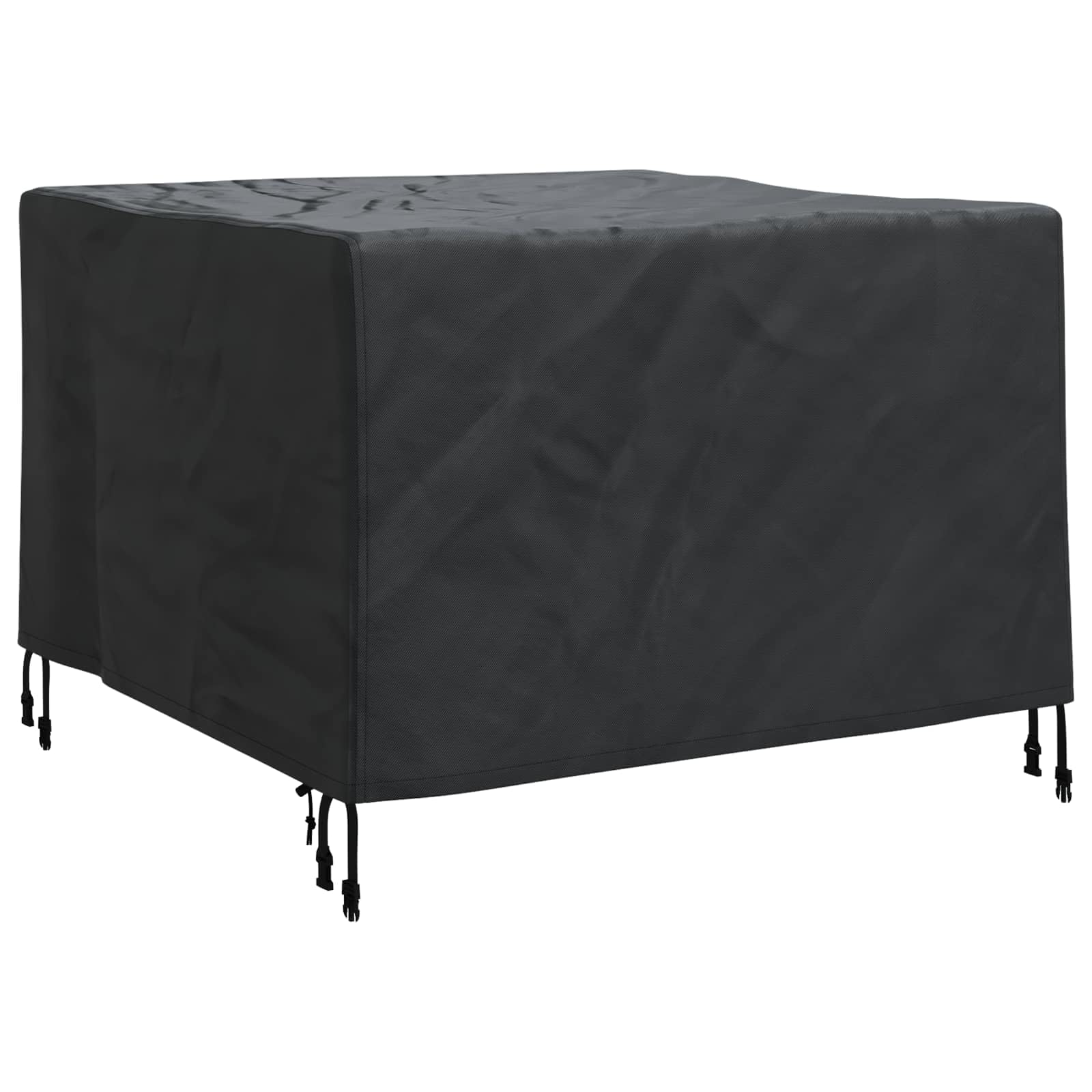 Knerpwd 420D Oxford Fabric 420D Oxford Snap Closure Outdoor Furniture Cover 99 X 99 X 60 Cm Black For Patio Garden