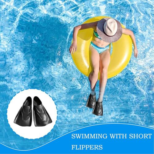 Aletas de natación de material elástico duradero para buceo 2