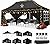 COBIZI Canopy 10x20 Pop Up Canopy Tent with 6 Sidewalls, Waterproof Commercial Canopy Ez Outdoor Instant Gazebo UV Protection 50+ Event Shelter, Garden Tents for Parties with Sandbags, Black
