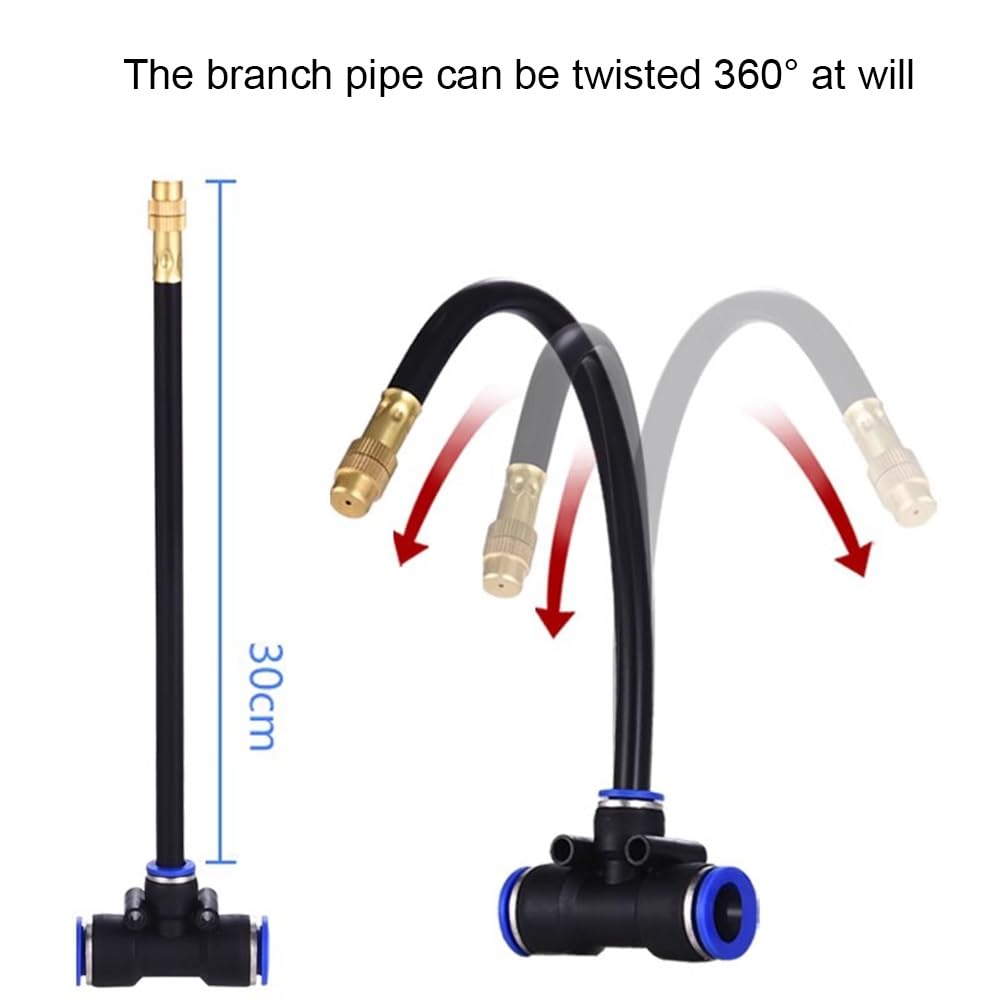 Kit di irrigazione a goccia per giardino, irrigazione a goccia automatica per piante in vaso e arbusti, tubo flessibile regolabile a 360° con irrigatore regolabile(20m/65.6ft)