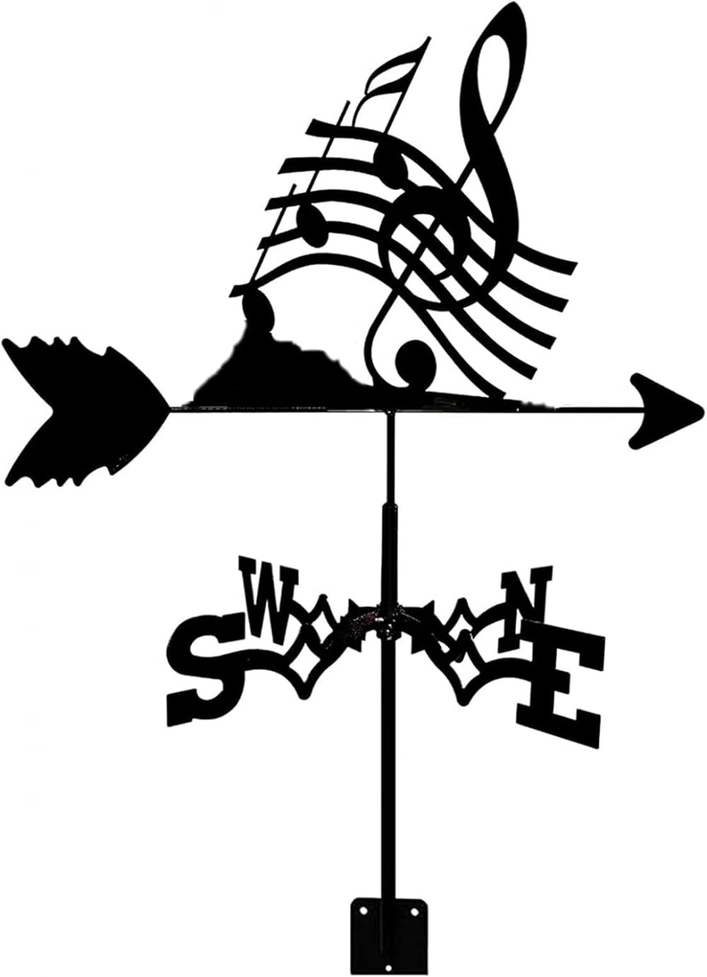 Wiatrowskaz do ogrodu, metalowy wskaźnik kierunku wiatru, profesjonalny przyrząd pomiarowy, na zewnątrz, gospodarstwo, dach, podwórko, patio, dekoracja