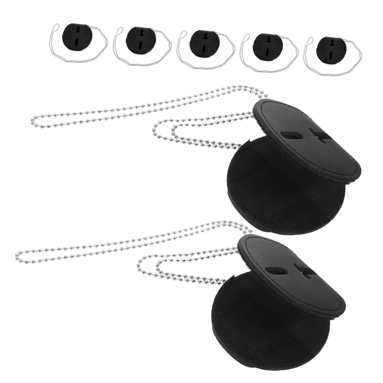 POPETPOP 7pezzi Porta Badge in Pelle Pu Con Clip in Porta Spilla Per Eventi Di Lavoro Accessori Da Ufficio Multiuso Design Leggero Ed Ergonomico