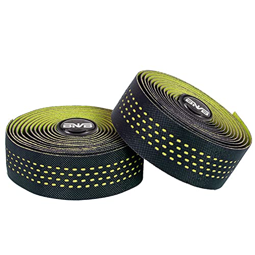 PLATTBK Bike Handlebar Tape Breathable Non-Slip Road Bike Bar Tapes Shock-Absorbent Bicycle Handlebar Tape,Yellow - Image 2