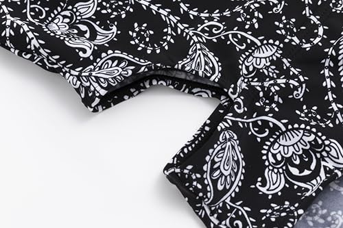 Image of LIZENS Girls' One Piece Leopard Swimwear Cut Out Spaghetti Straps Swimsuit Floral Beach Bathing Suit for Girls Toddler Kids