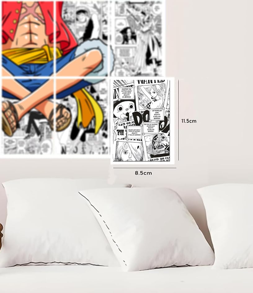 Image of Good Hope One Piece Anime Posters for Wall Set Of 20 Monkey D. luffy,Zoro Anime Poster for Room and Office (Multicolour, 9x12 Inch) A4 size