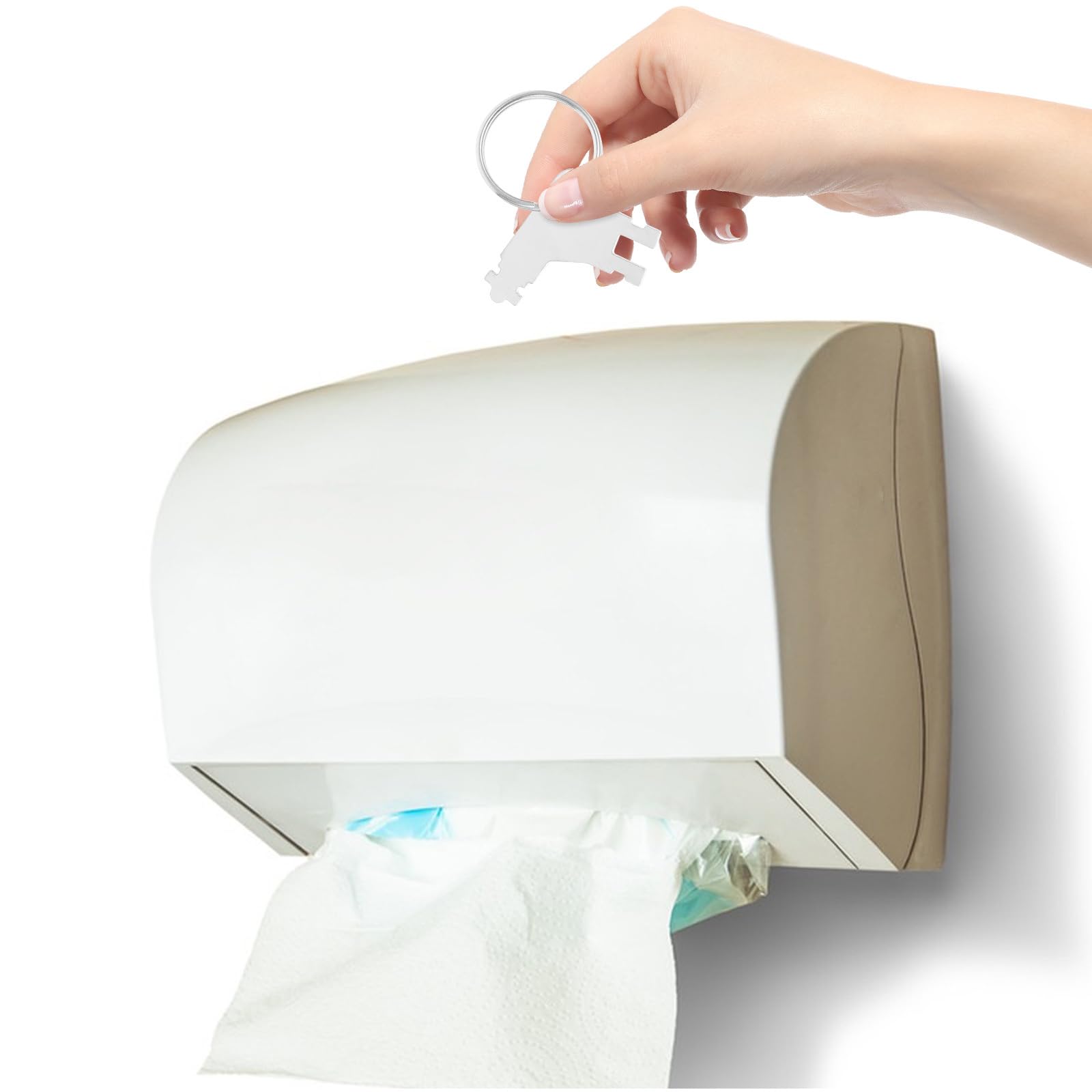 5 Set Distributore Di Carta Igienica Sostituzione Della Chiave Dispenser Di Carta Chiavi Per Dispenser Di Carta Igienica Chiave Di Carta Asciugamani In Acciaio Inox Argento