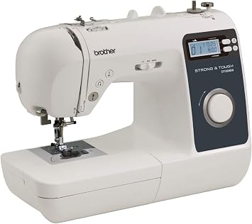 Brother ST150HDH Strong & Tough Sewing Machine, 50 Built-in Stitches, LCD Display, 9 Feet and SA5FTPKG 5 Foot Embellishment Pack Included