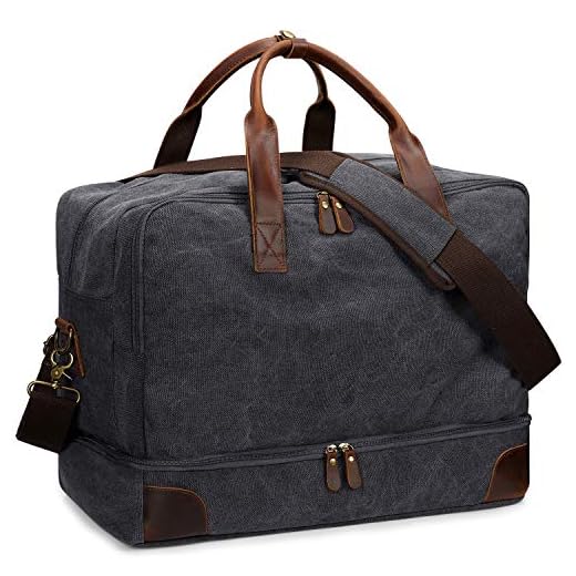 S-ZONE Canvas Travel Duffel Bag 2.0 Version