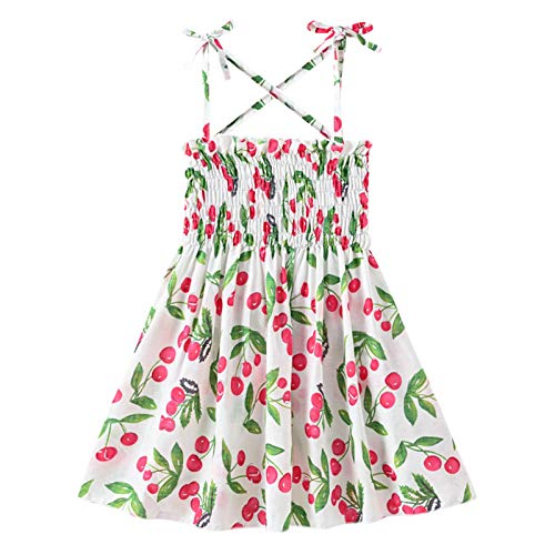 Toddler Baby Girl Dresses Casual Outfits Little Girl 's Summer Floral Sleeveless Strap Princess Sundress Kids Beachwear (Multicolor#02, 3-4 Years)