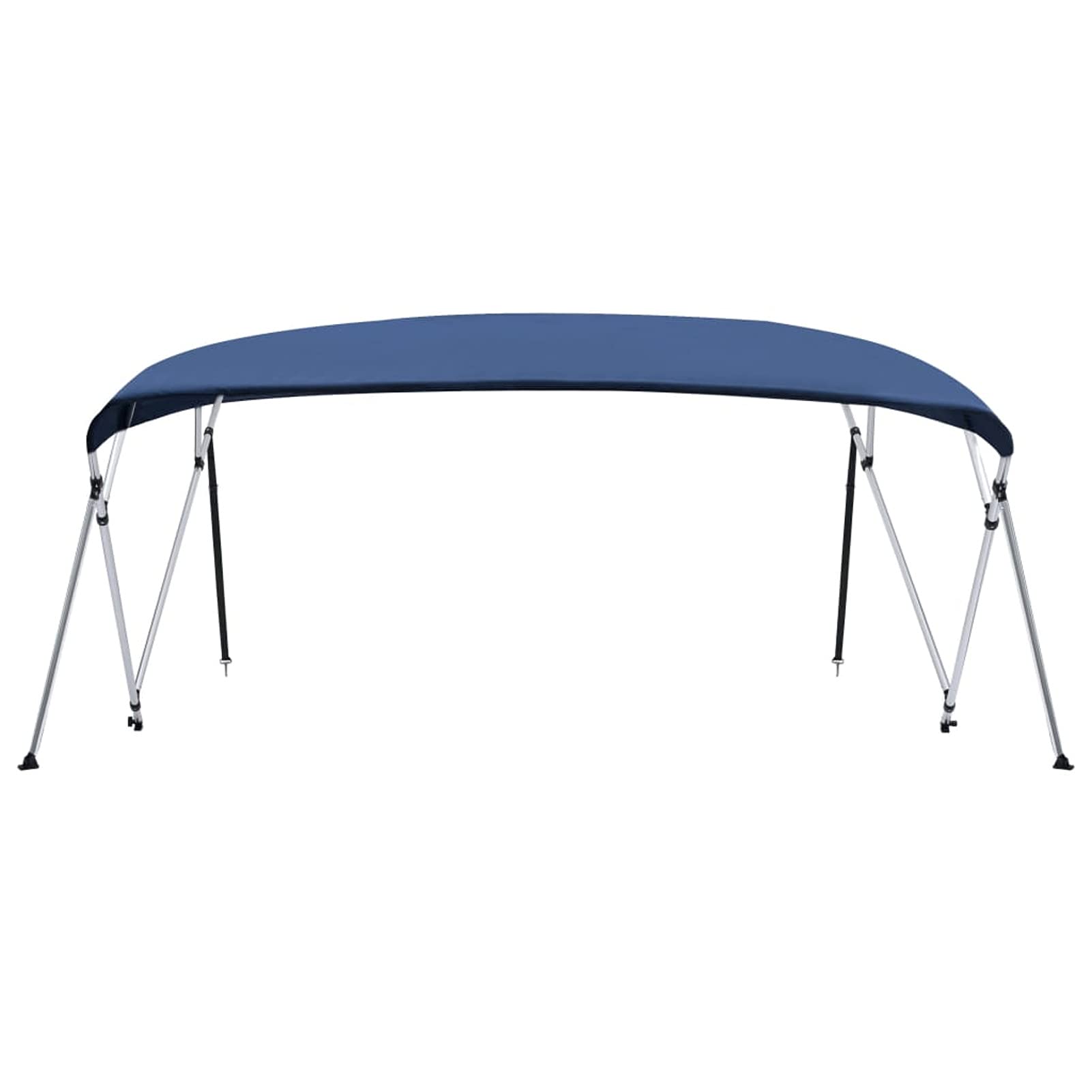 Gecheer 4-Bow Bimini Top Bootsverdeck Boot Verdeck Sonnendach Sonnenverdeck Sonnensegel Sonnenschutz Marineblau 243x(230-244) x137 cm