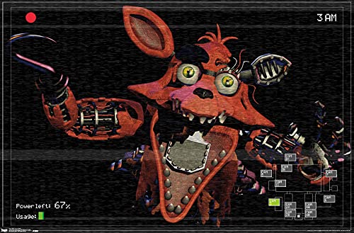 Five Nights at Freddy's - Foxy Camera Wall Poster, 19L" x 13W", Premium Unframed Version