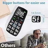 artfone C1+4G Big Button Mobile Phone for Elderly丨USB-C, Charging Dock丨1800mAh Battery丨Easy to Use Basic Elderly Phone丨SIM Free Unlocked Senior Mobile Phone丨SOS Button丨FM Radio丨Time Reporting - Black - Image 4
